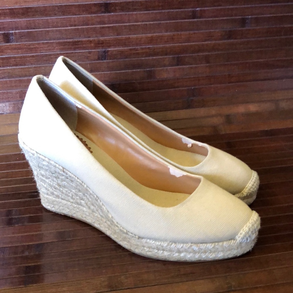 JCrew Canvas Wedge Size 9